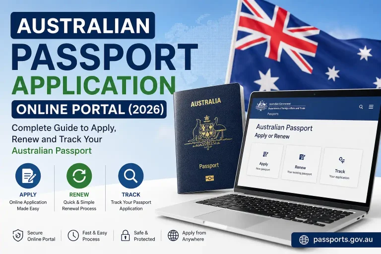 Australian Passport Application Online Portal 2026 for applying, renewing and tracking an Australian passport