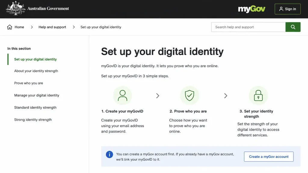 Set up your myGovID digital identity for Australian online services